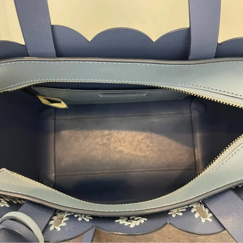 KATE SPADE Magnolia Street Mini Mina Eyelet Satchel - Pastel Blue - Picture 10 of 15